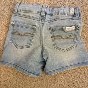 7 For All Mankind Jean Shorts 2T
